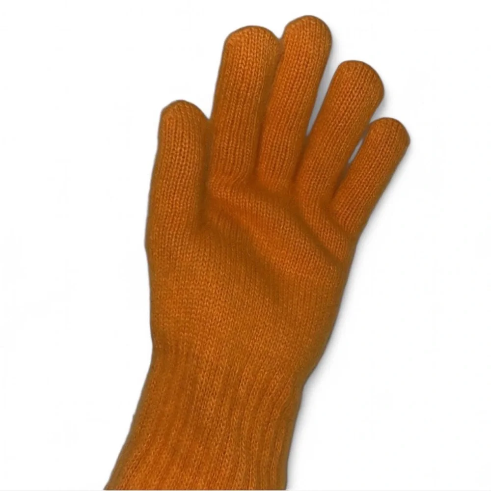 Parkhurst Vintage Lambs Wool Rabbit Hair Gloves Orange 7/8